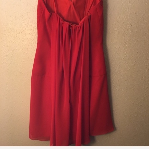 NWOT strapless red Faviana formal dress - Picture 5 of 10